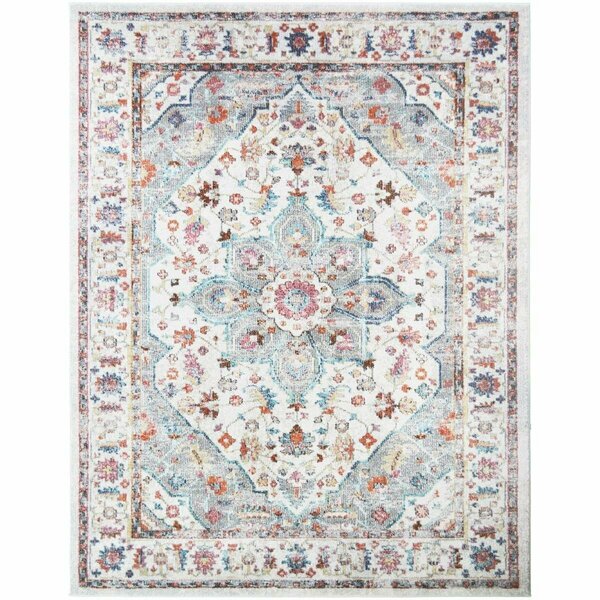 Mayberry Rug 7 ft. 10 in. x 9 ft. 10 in. Barcelona Catalina Area Rug, Ivory BC9042 8X10